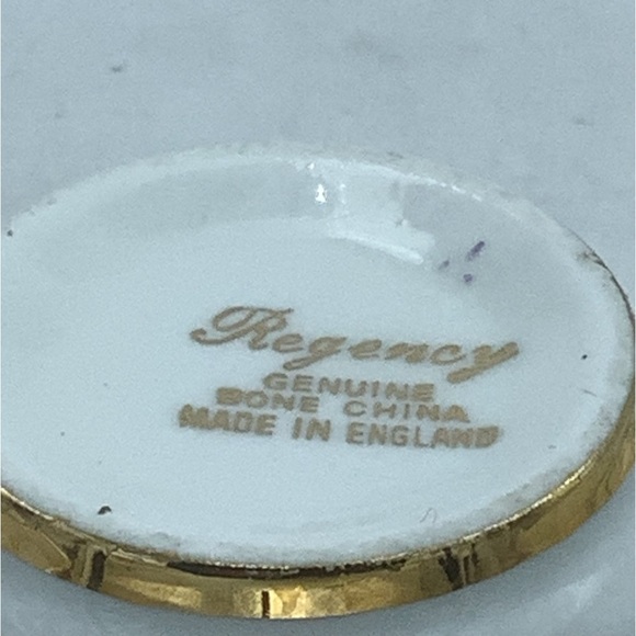 Regency English Bone China Fruits Teacup and Saucer - Picture 12 of 13